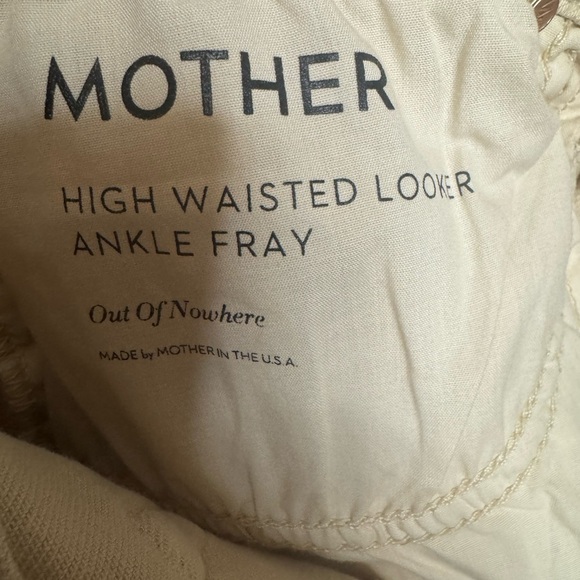 MOTHER Jeans The High Waisted Looker Ankle Fray - Khaki NWOT - Picture 7 of 10